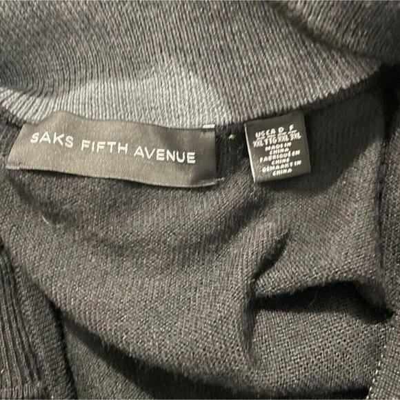 Men's Saks Fifth Avenue Size XXL Zip Up Sweater Wool Blend - Picture 5 of 7